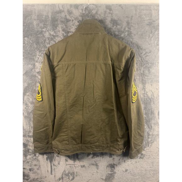 Wenven Green Military Army Field Jacket Men’s Medium Army Green - Picture 2 of 9